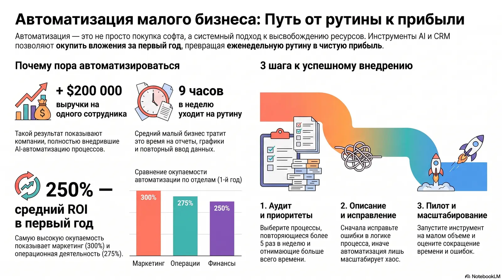 Автоматизация малого бизнеса: с чего начать, чтобы не слить бюджет