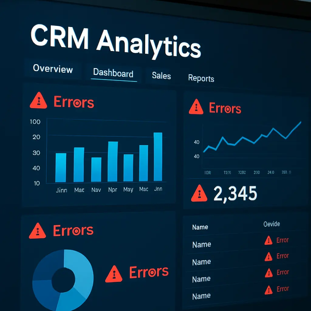 Экран с аналитикой CRM