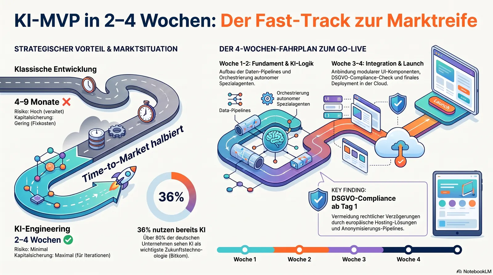 2–4 Wochen zum MVP oder Wie KI-Engineering die Time-to-Market halbiert