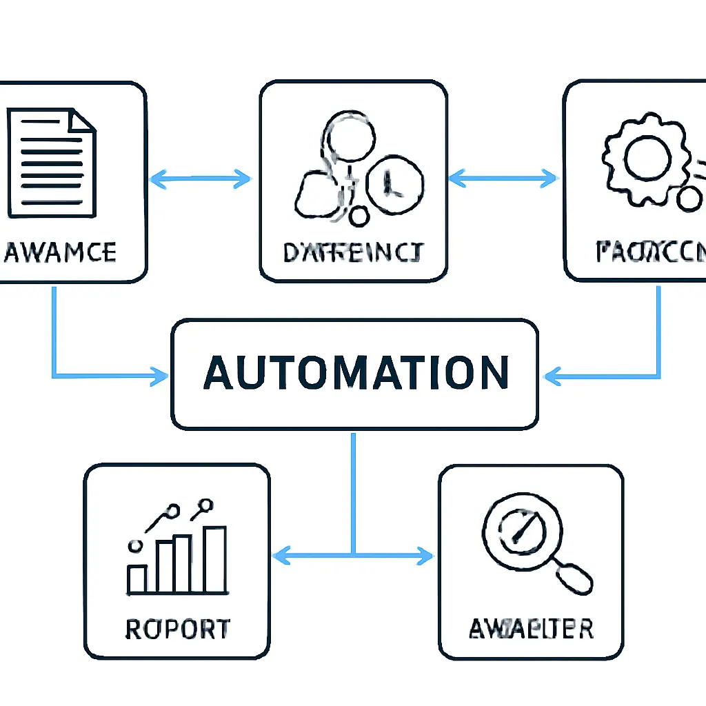 Flowchart of automated business processes