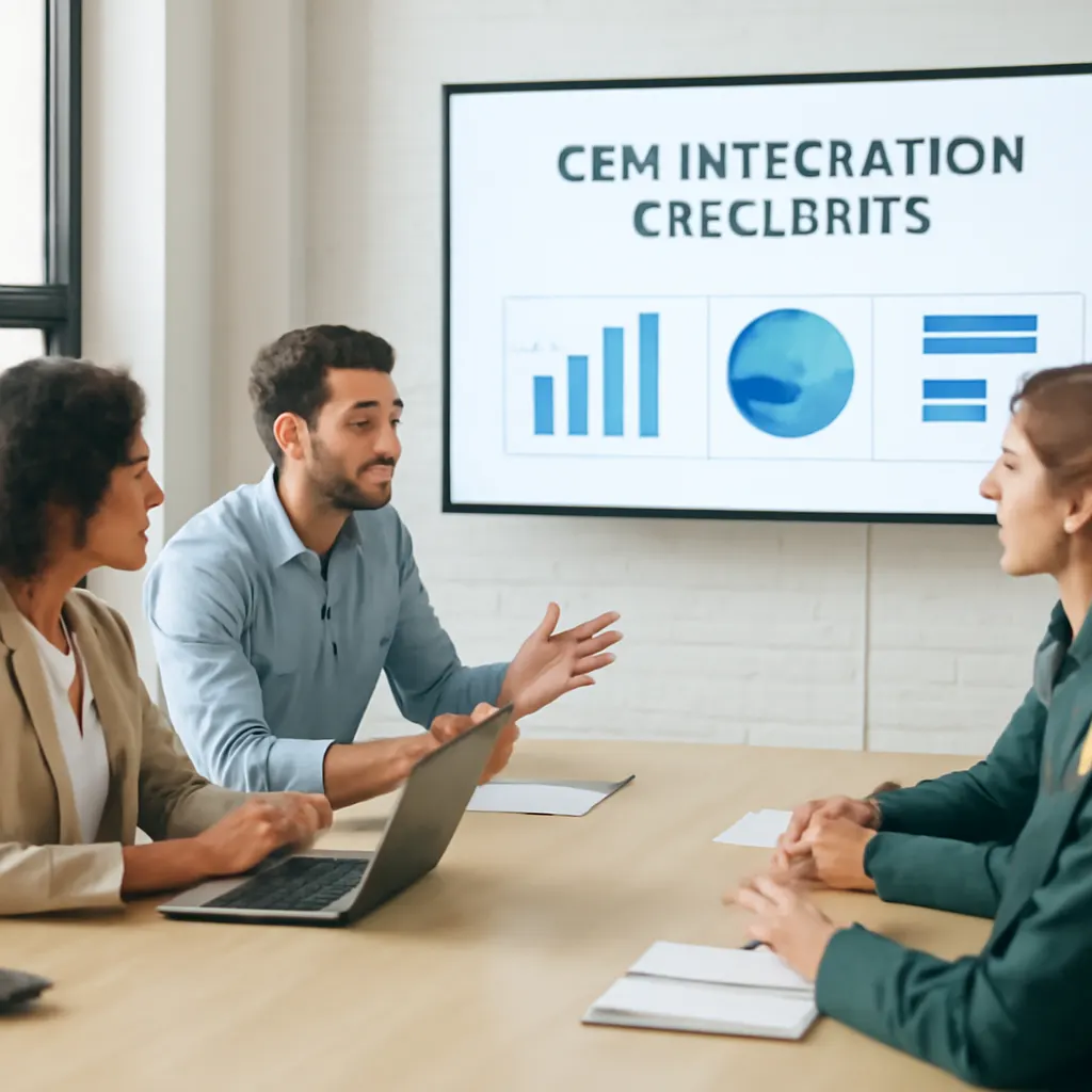 Team discussing CRM integration strategies
