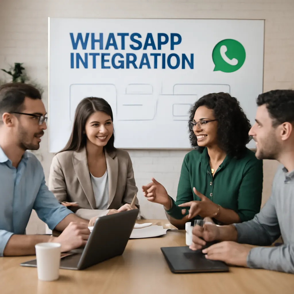 Команда обсуждает интеграцию WhatsApp