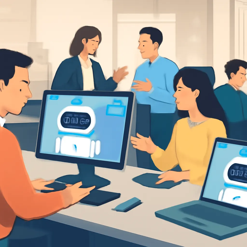Employees using AI chatbots for sales