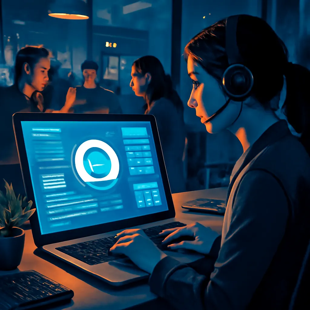 Customer service agents using AI technology