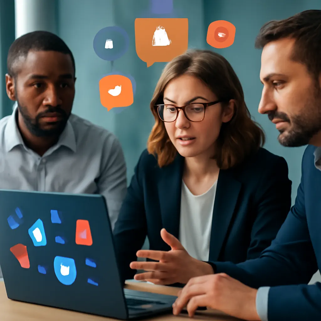 Team discussing AI automation strategies