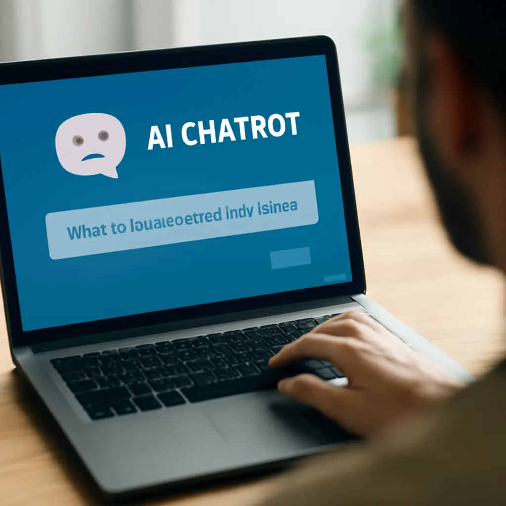 User interacting with an AI chatbot