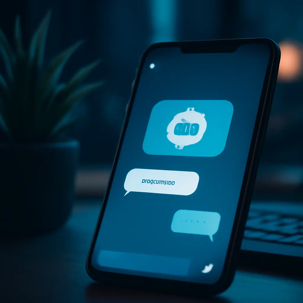 Smartphone mit Telegram Bot