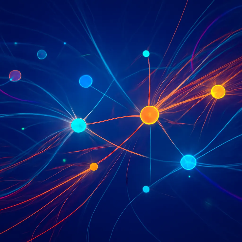 Abstract representation of AI and automation