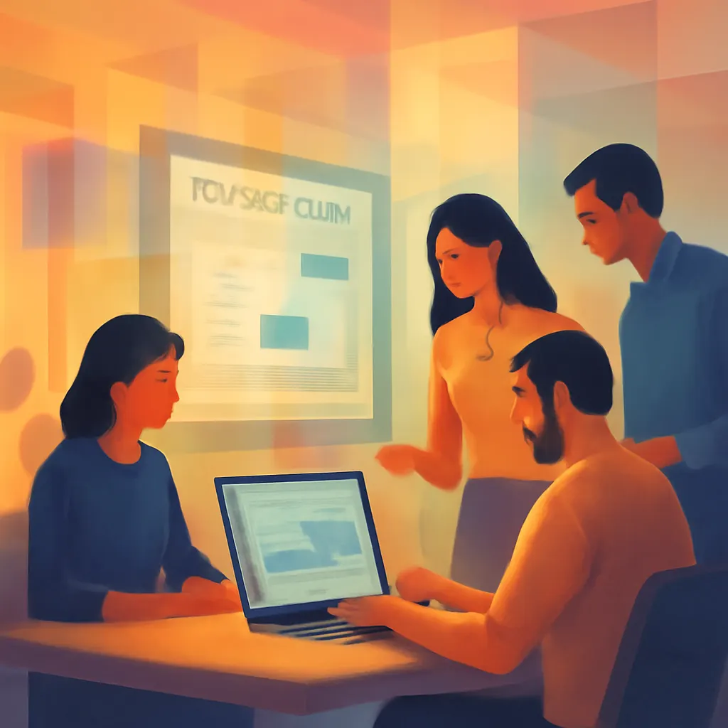 Team working on no-code bot implementation