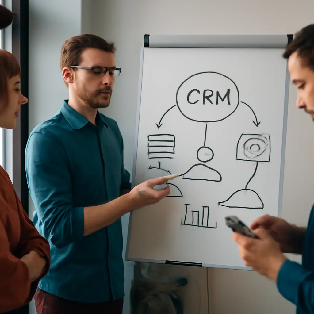Team discussion on CRM integration