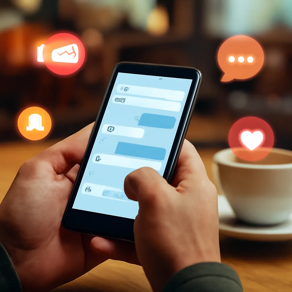 Person using smartphone for business automation