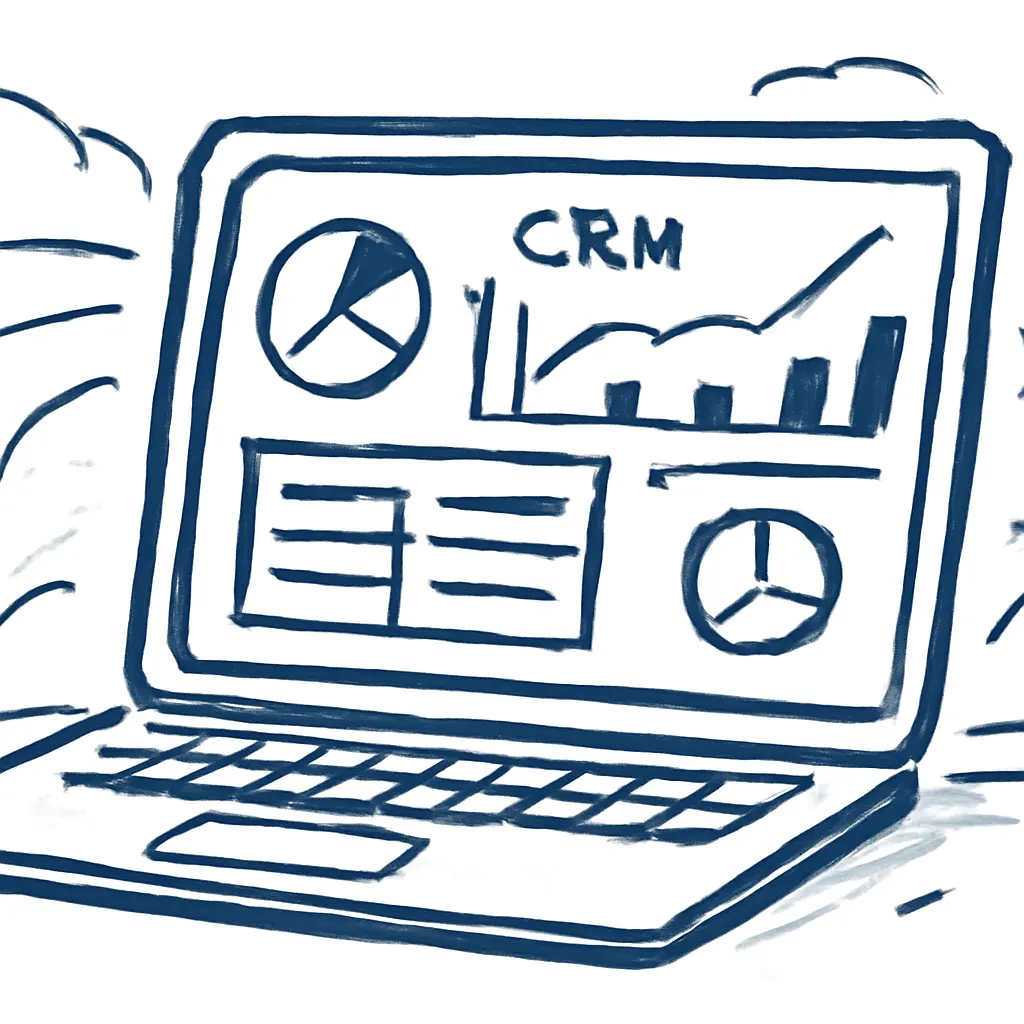 Przykład dashboardu CRM w biznesie