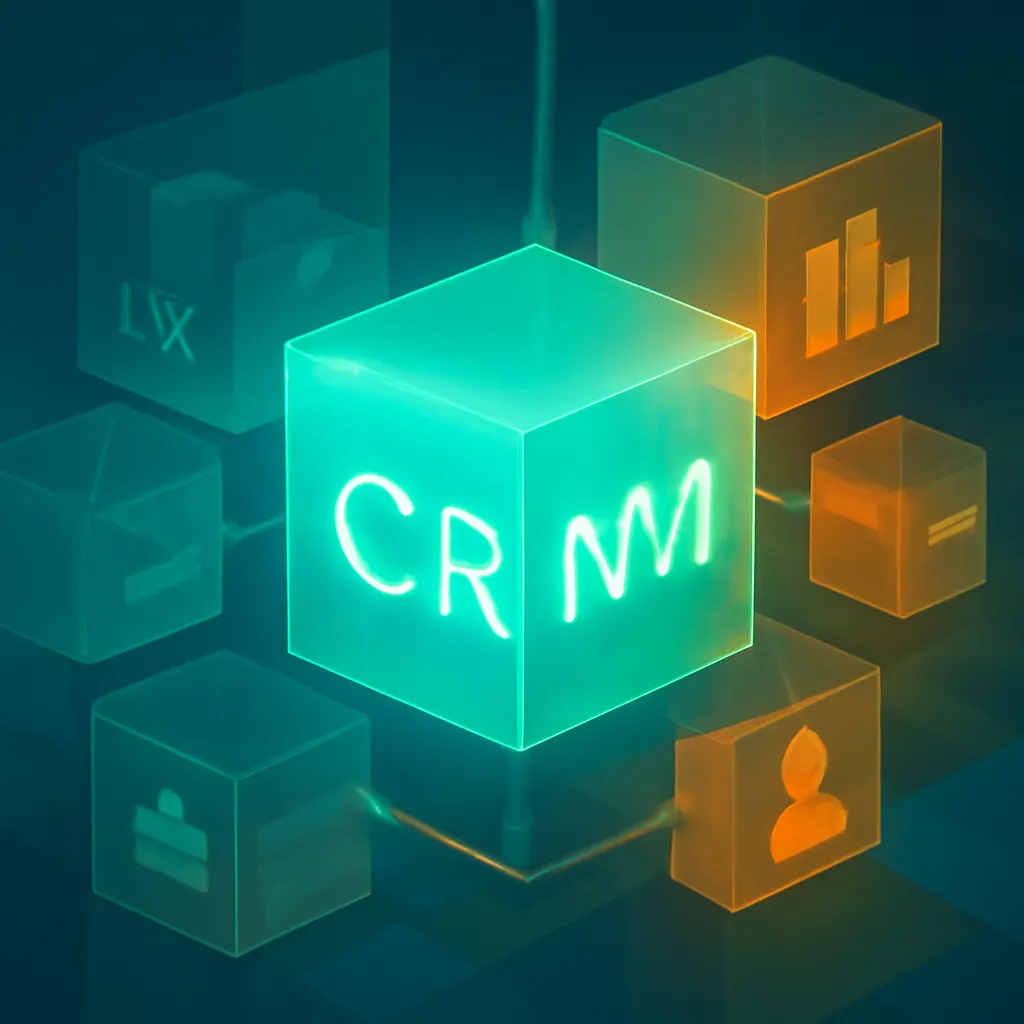 Визуальная метафора CRM систем и бизнес-компонентов.