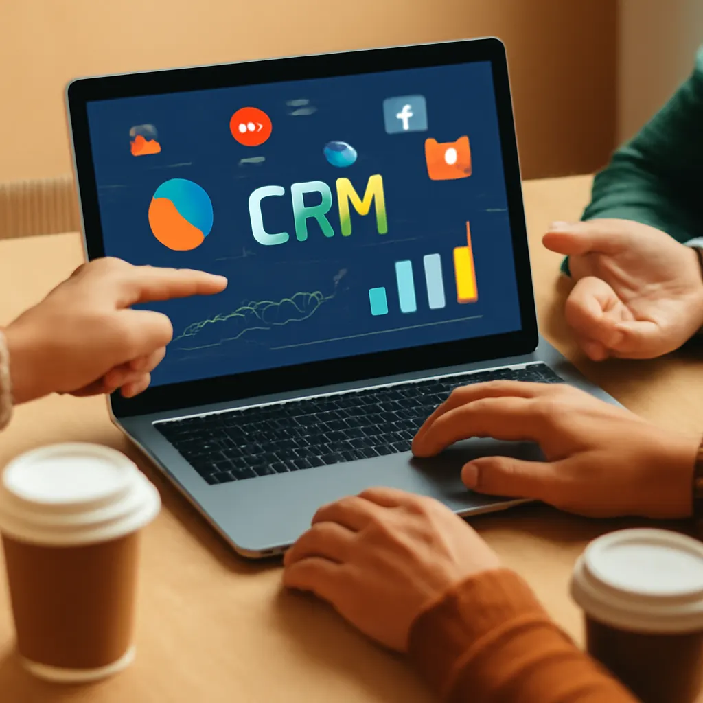 Team collaborating on CRM development