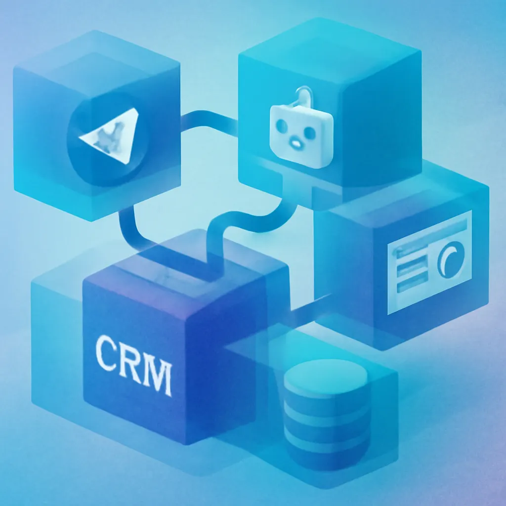 Схема работы Telegram-бота с CRM