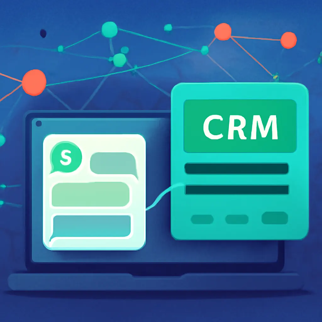 WhatsApp CRM chat interface rendering