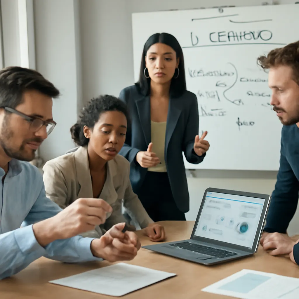 Teamarbeit zur KI-Strategie