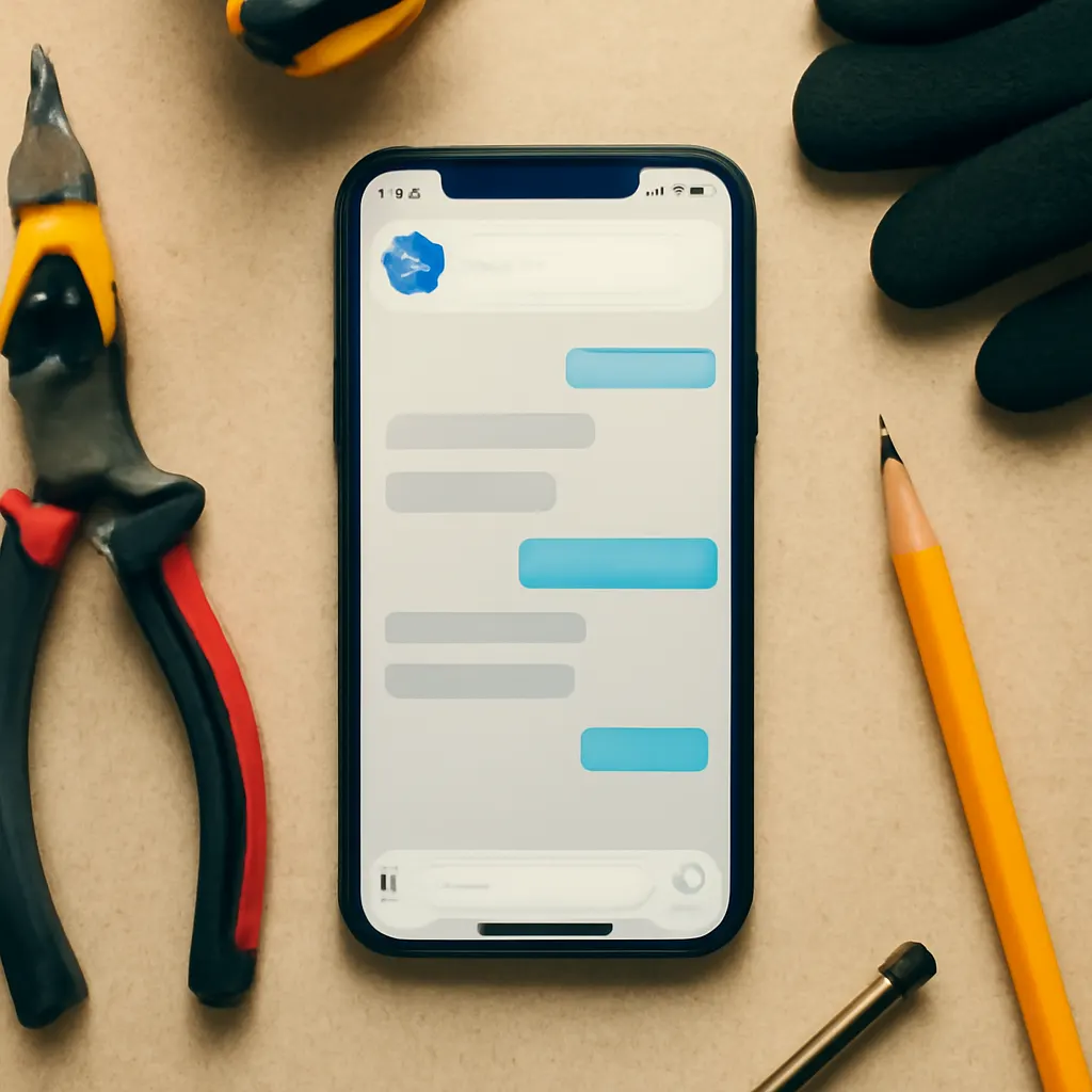 Smartfon z otwartą aplikacją Telegram