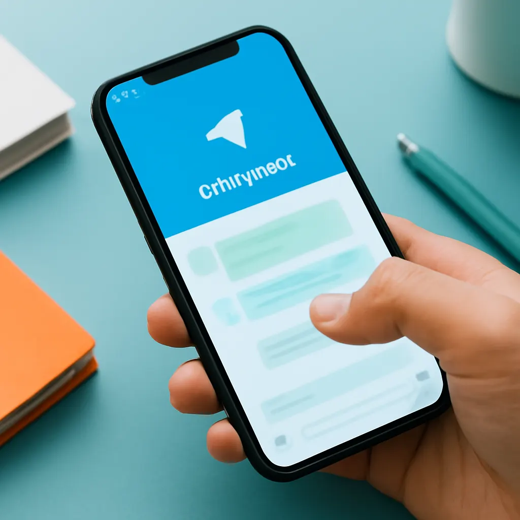 Макет интерфейса Telegram-бота на смартфоне.