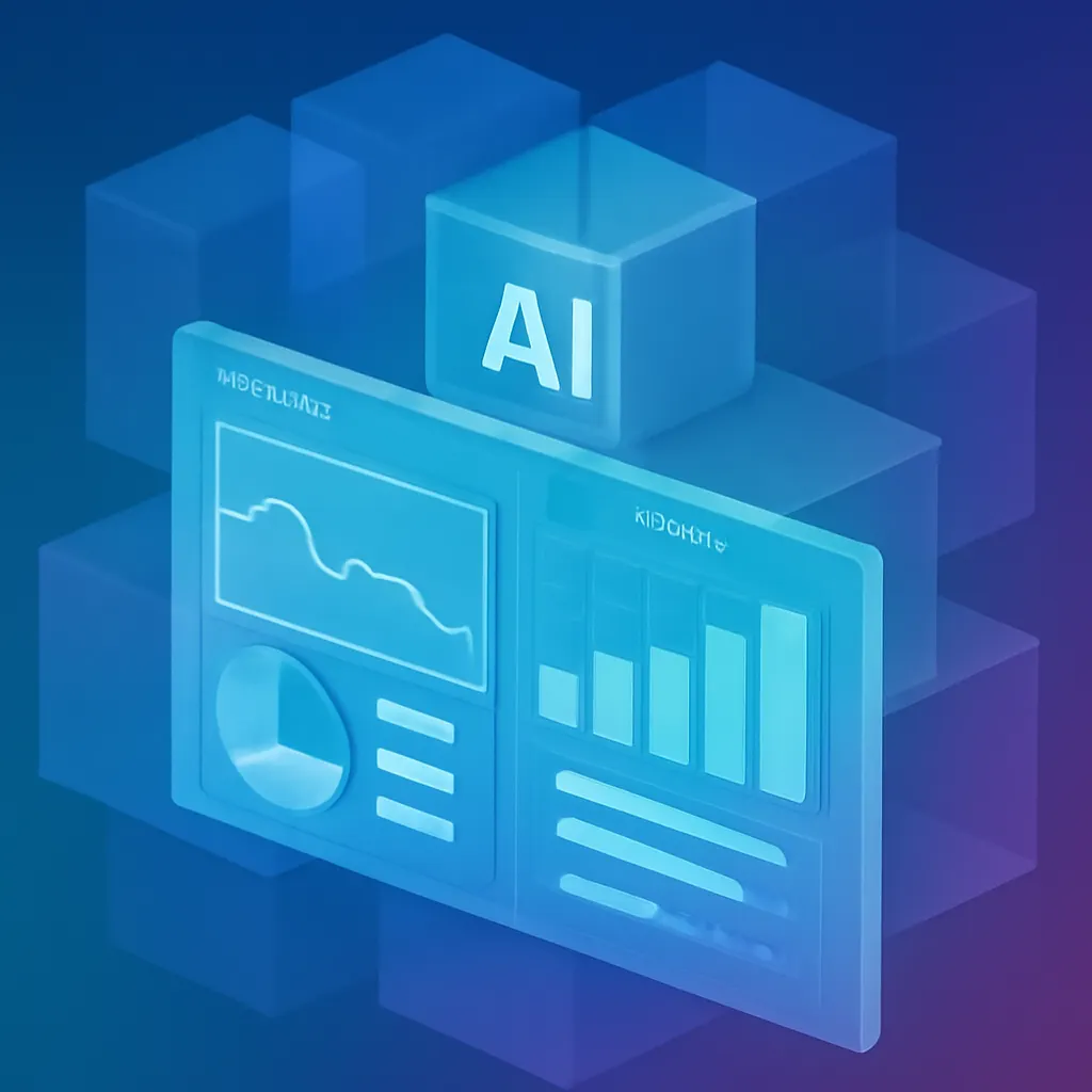 AI sales dashboard with performance metrics.