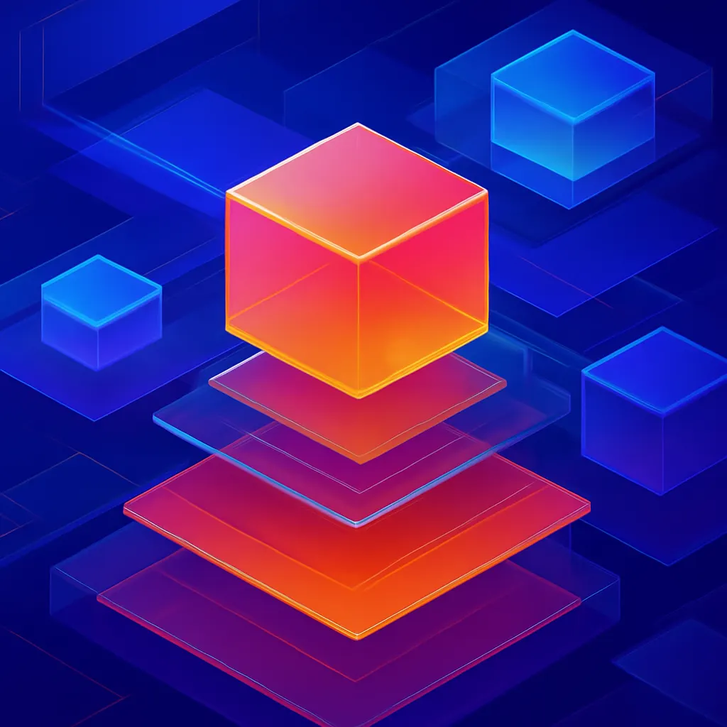 Close-up of digital architecture for custom software