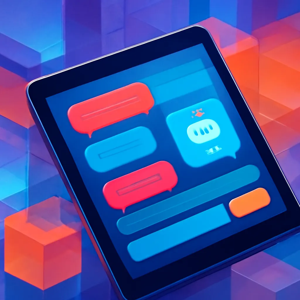 Интерфейс Telegram-бота на планшете