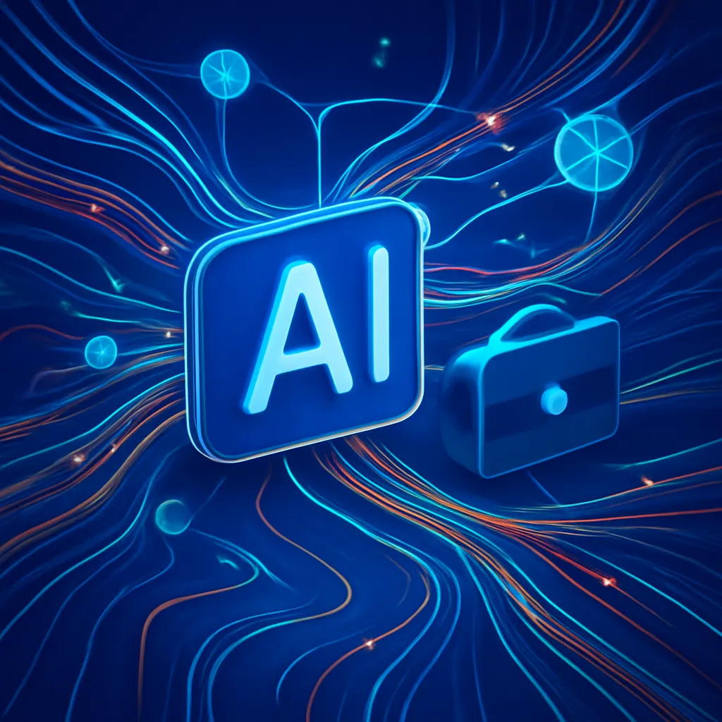 3D model of AI business automation