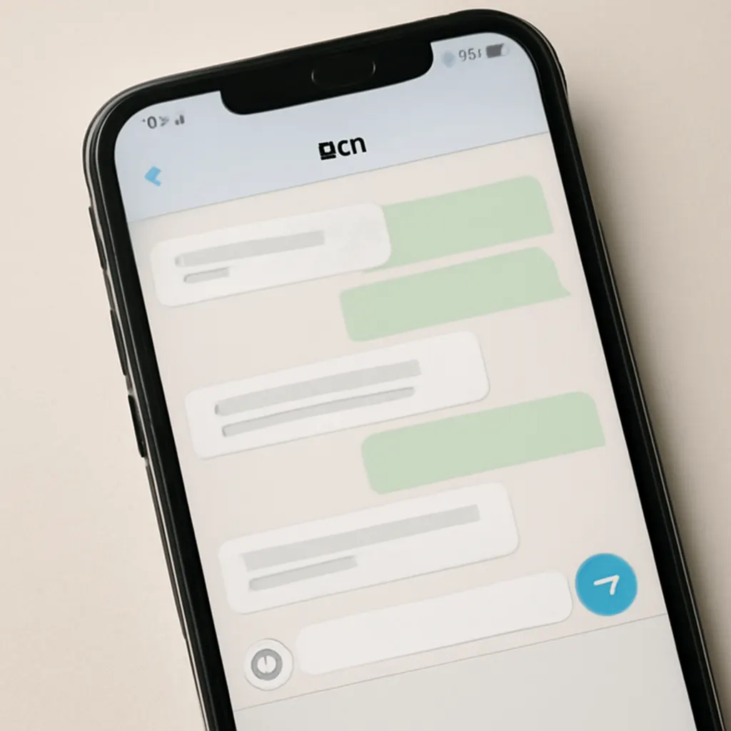 Eine Telegram-Bot-Oberfläche auf einem Smartphone.