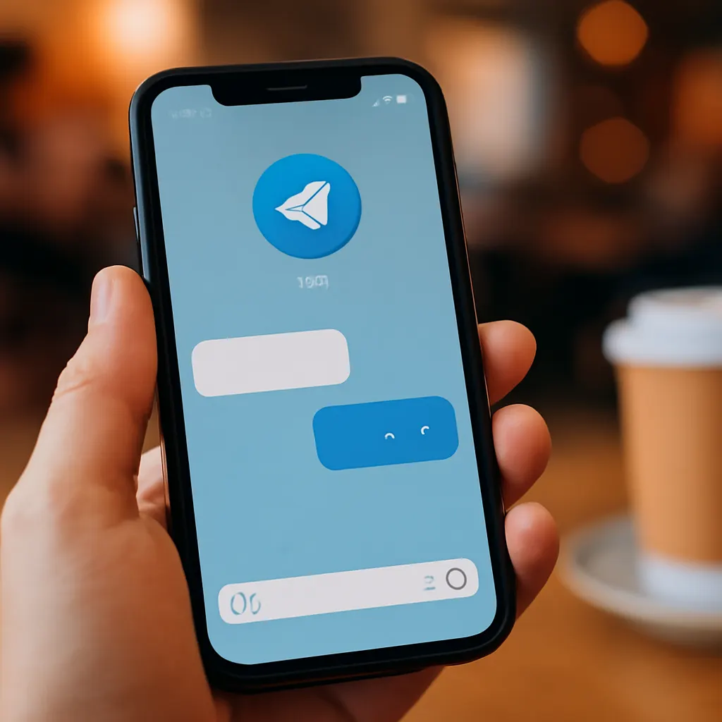 Интерфейс Telegram-бота на смартфоне
