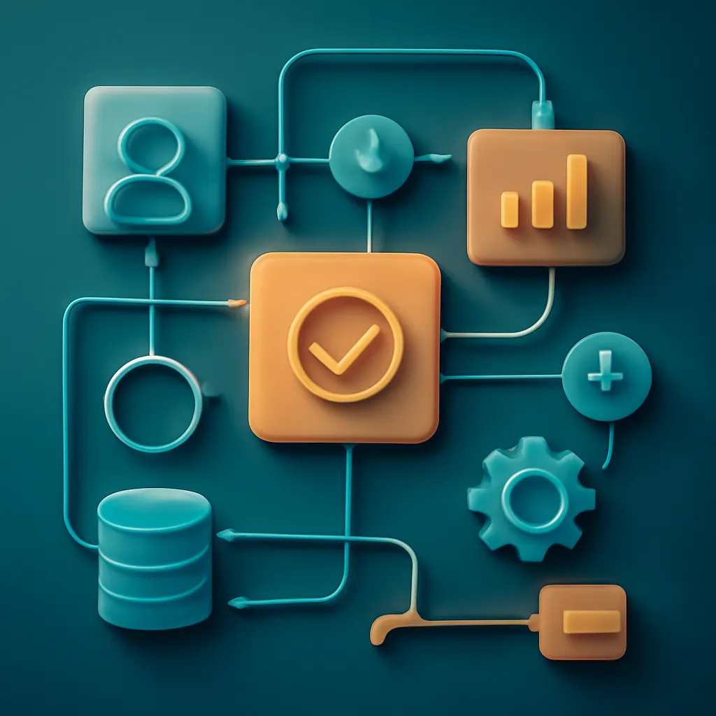 3D model of an automated workflow