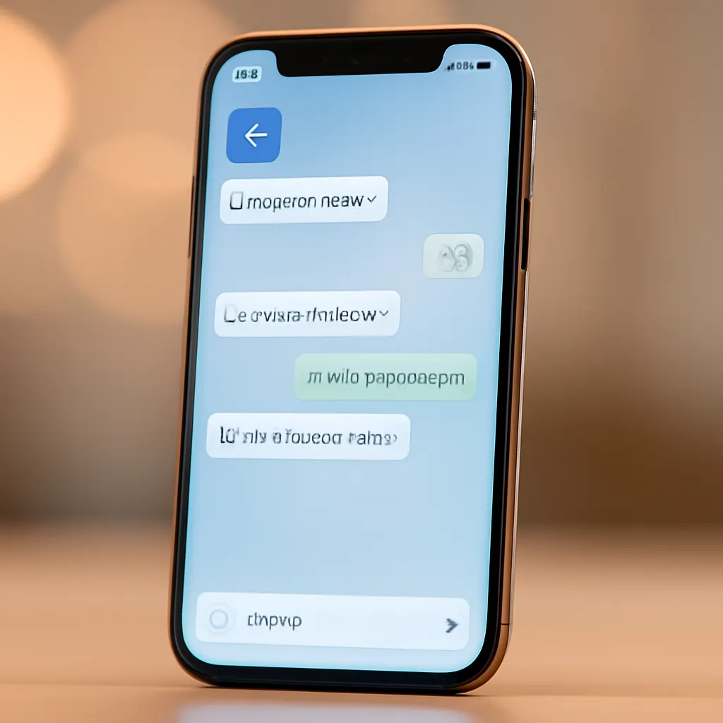 Interfejs czatu z automatycznymi odpowiedziami bota Telegram.