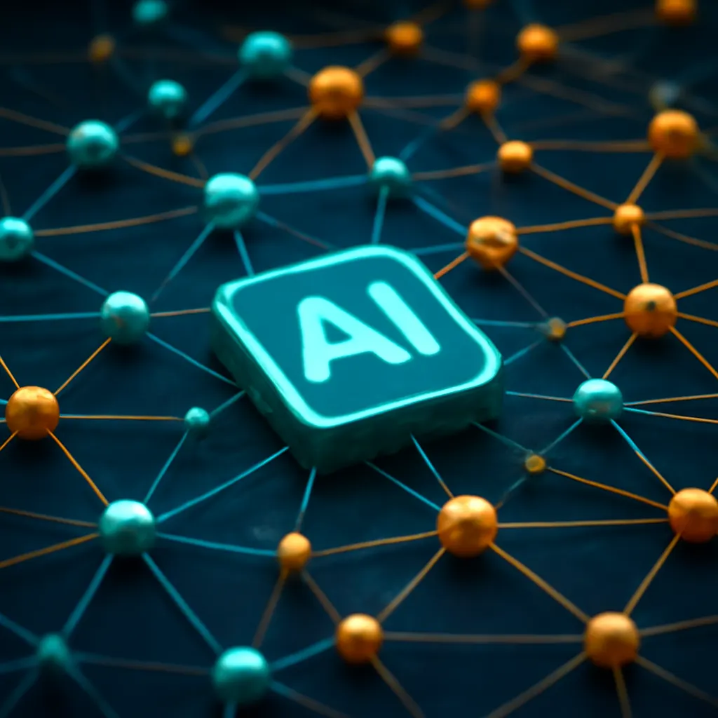 3D visualization of AI technology