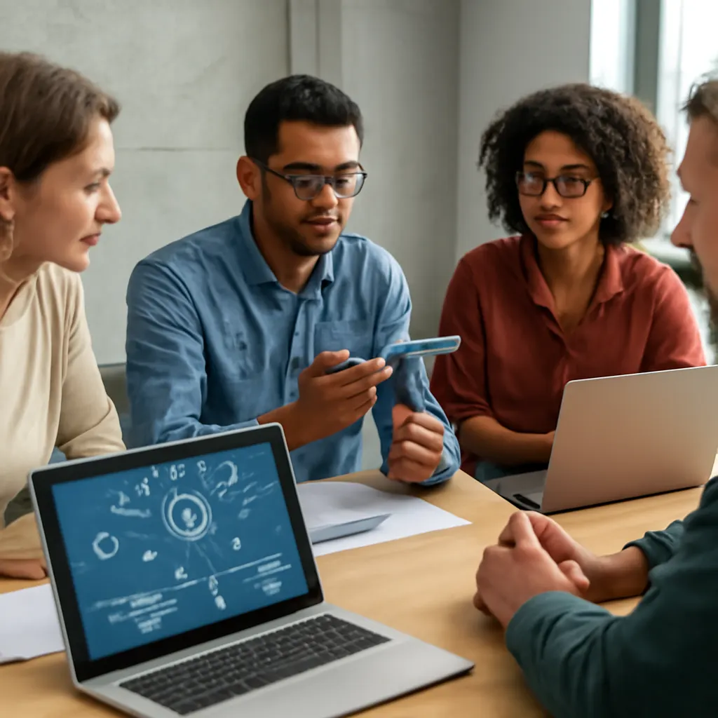 Team Diskussion über KI-Integration